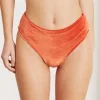 The Pentagon - Braguita De Bikini De Terciopelo Naranja