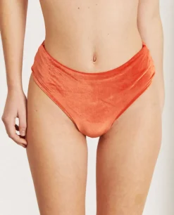 The Pentagon - Braguita De Bikini De Terciopelo Naranja