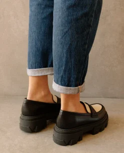 Trailblazer - Mocasines Blancos Y Negros De Piel