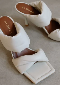 Twist Strap - Sandalias Blancas De Piel