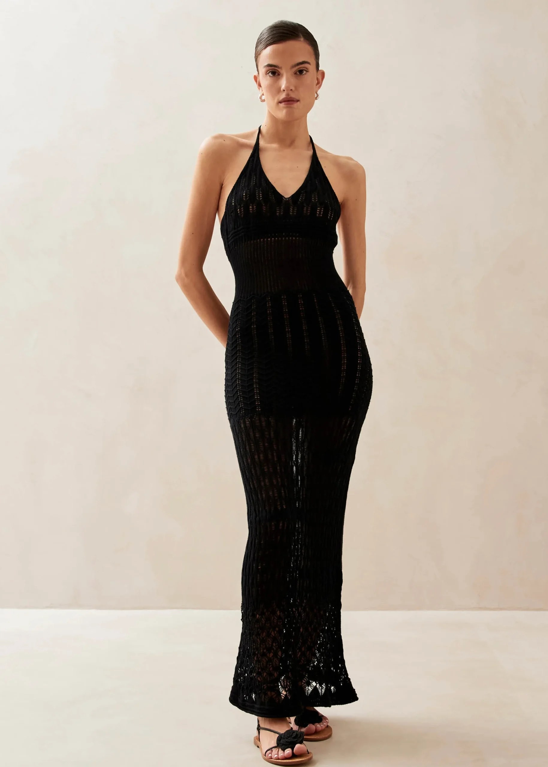 Vestido Maxi Negro Gabrielle