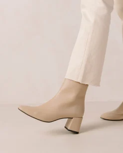 Watercolor - Botas De Piel Vegana Beige