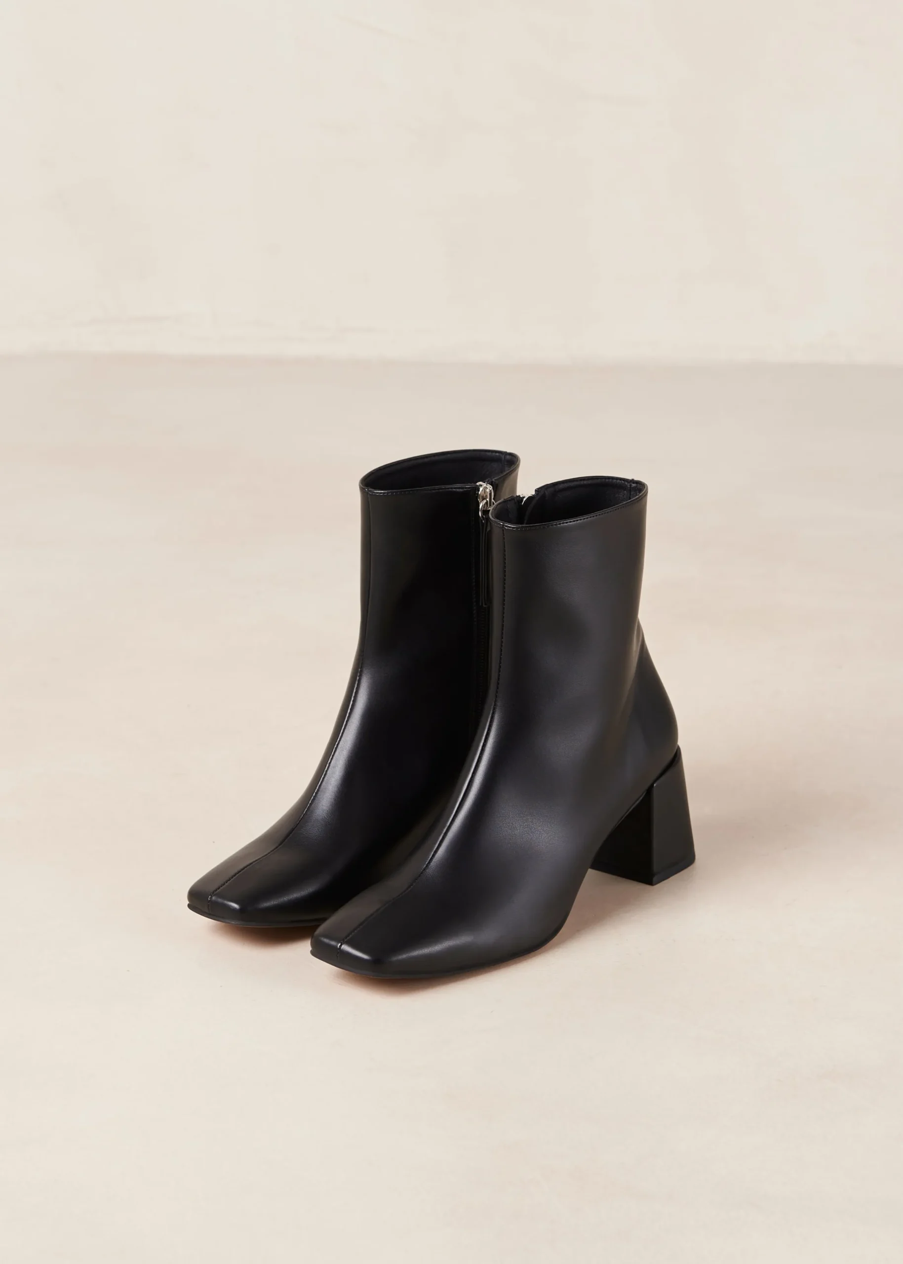 Watercolor - Botas De Piel Vegana Negras
