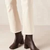Watercolor - Botas Marrones Oscuras De Piel Vegana