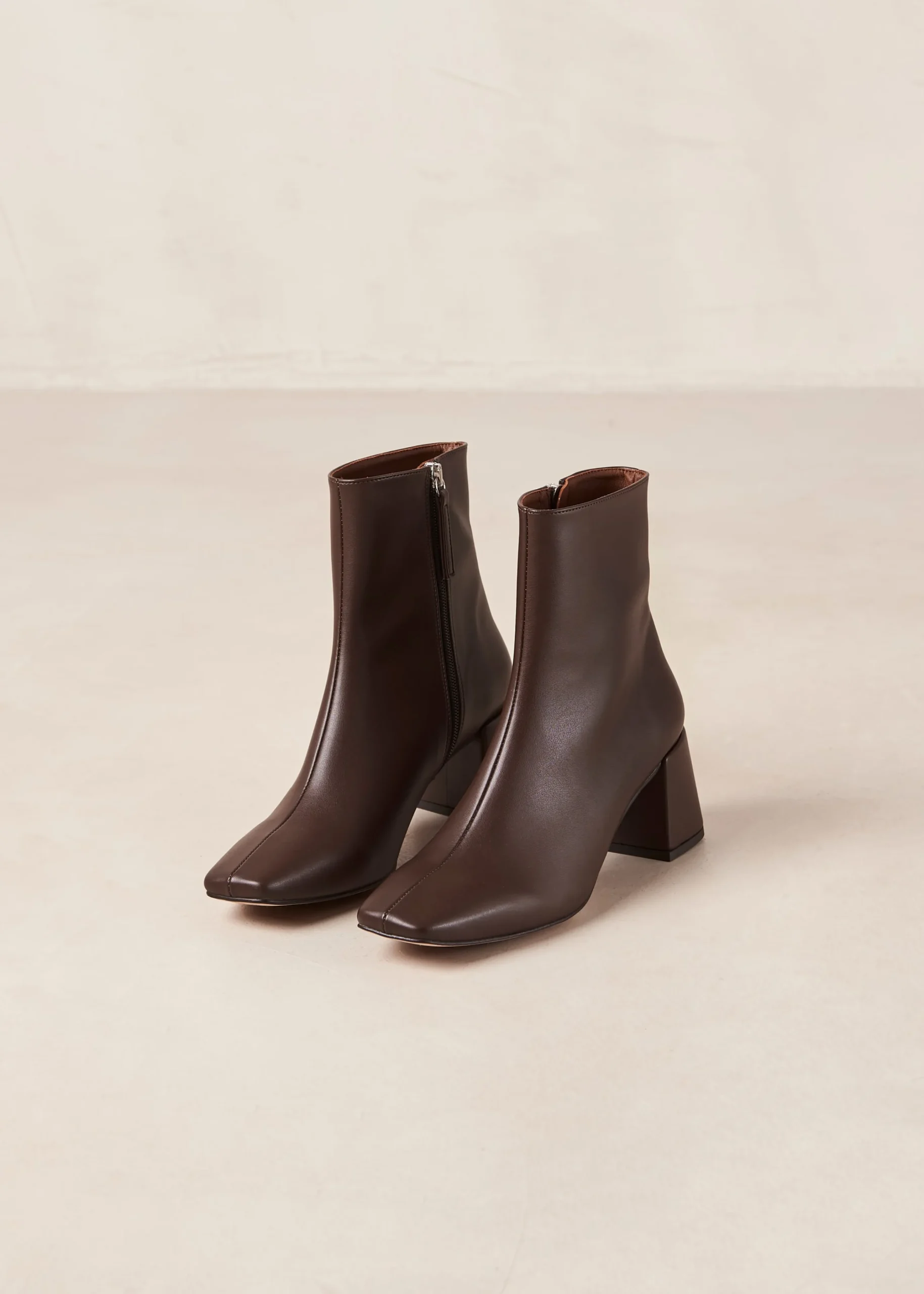 Watercolor - Botas Marrones Oscuras De Piel Vegana