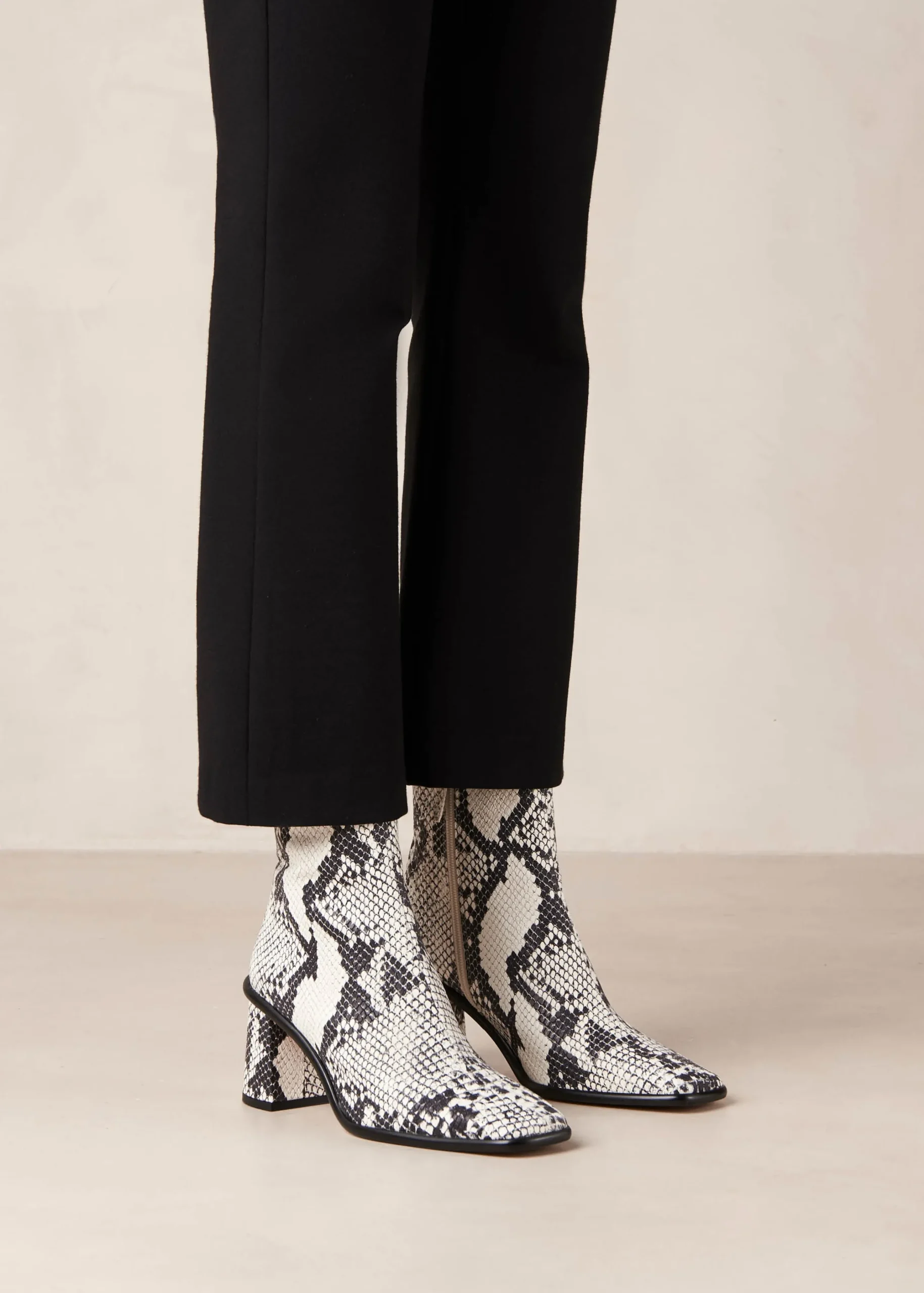West Indo Botines De Cuero Gris