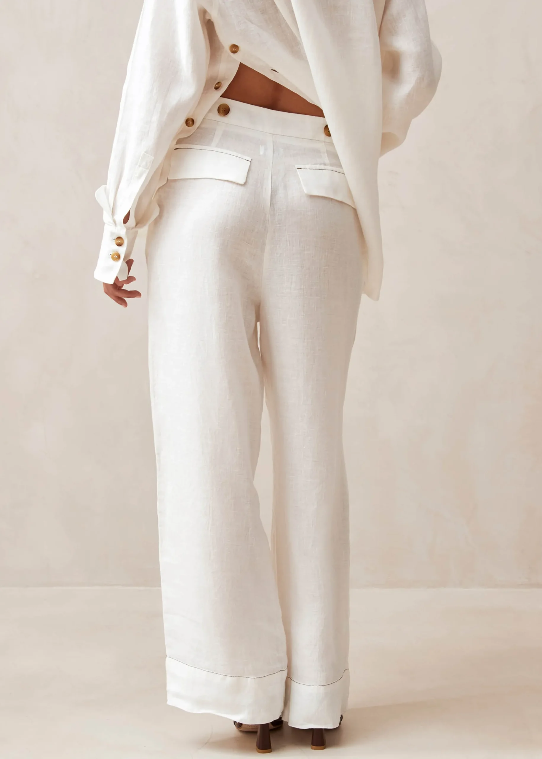 Zulu Pantalones Color Crema