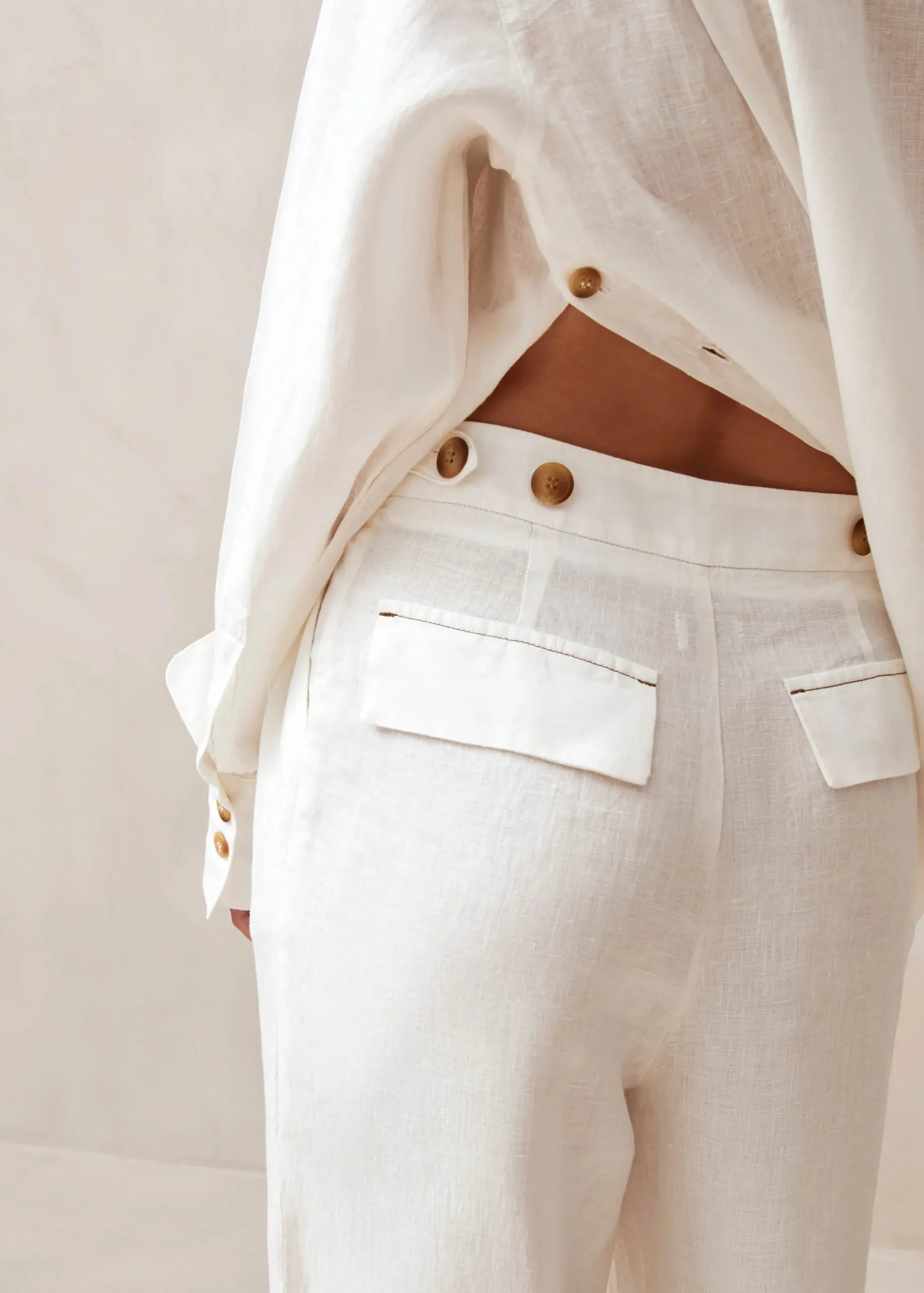 Zulu Pantalones Color Crema